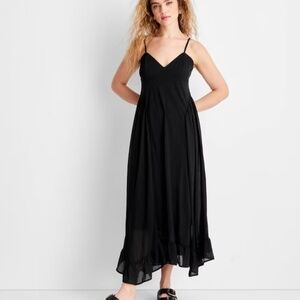 NWT Target Future Collective Black Maxi Dress sz XL